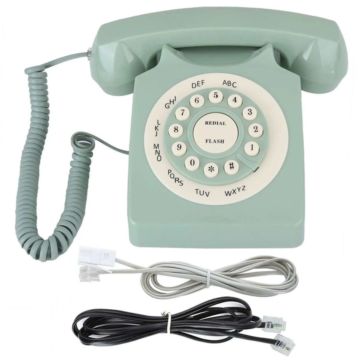 Aigend Telephone - Antique European Vintag Landline Telephone Green High Definition Call Large Clear Button - Great Deal!